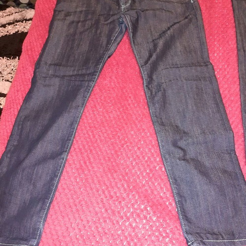 Jean skinny pants like new, blue and green stitching, size 30, pack of 2
