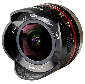 Samyang 7. 5 mm f/3. 5 UMC Fisheye MFT Lens - Black 3