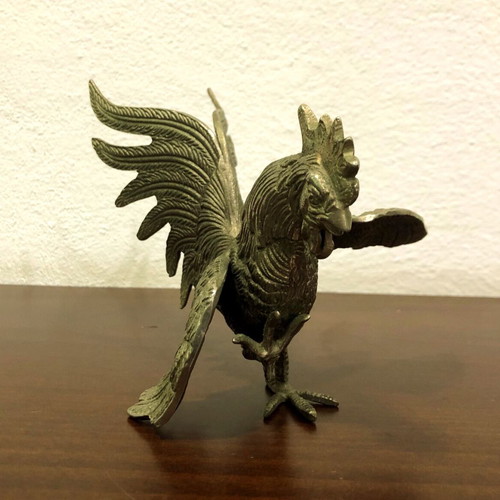 Art Deco collectible figures 1920-1940 used, rooster and eagle pair