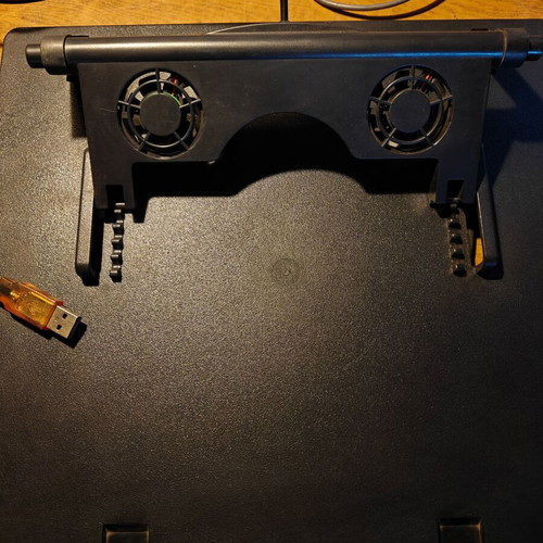 Hama Laptop Stand used with 2 USB Fans