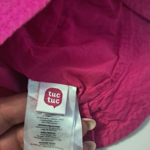 Tuc Tuc baby hat like new, pink cat design, size 50 (2-4 years)
