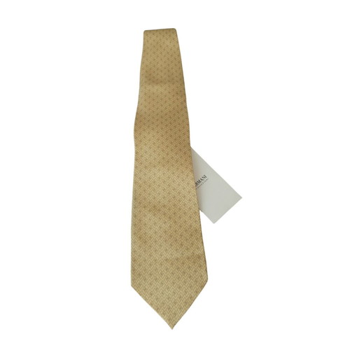Armani Collezioni tie new gold color, 100% silk