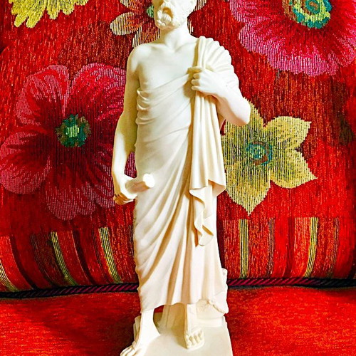Socrates statue new, quality heavy, 30cm height, handmade