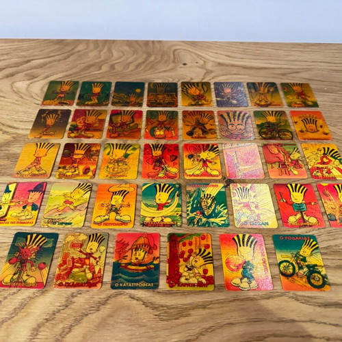 Chipicao 3D cards used, collection of 38 pieces from the 90s