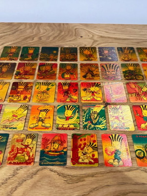 Chipicao 3D cards used, collection of 38 pieces from the 90s
