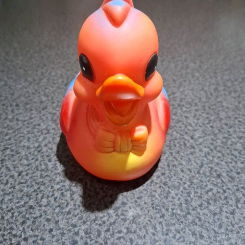 Children's bath figures used, duck and turtle (2 pcs)