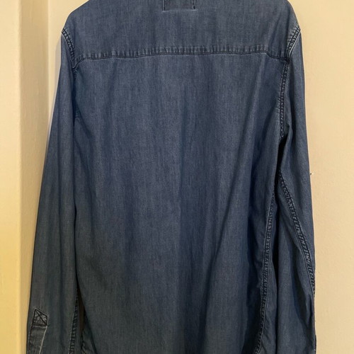 Bershka denim shirt size M like new, blue