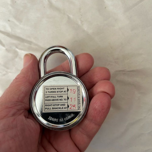Collectible combination lock like new
