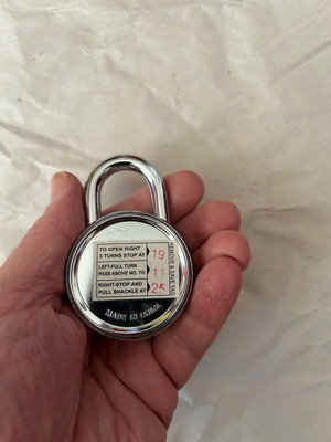 Collectible combination lock like new