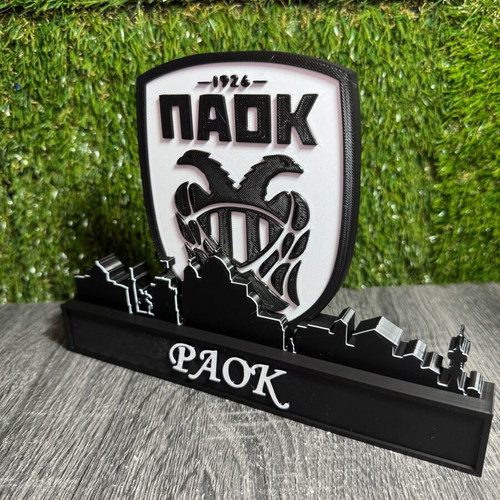PAOK FC 3D Printed Decorative Collectible 20cm New