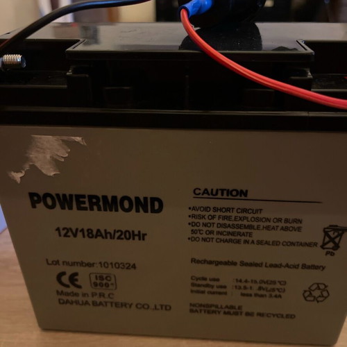 Lead battery 12V and car charger new