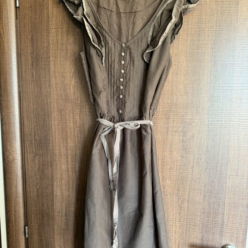 S.Oliver dress like new, brown, 100% cotton, sizes M to XL