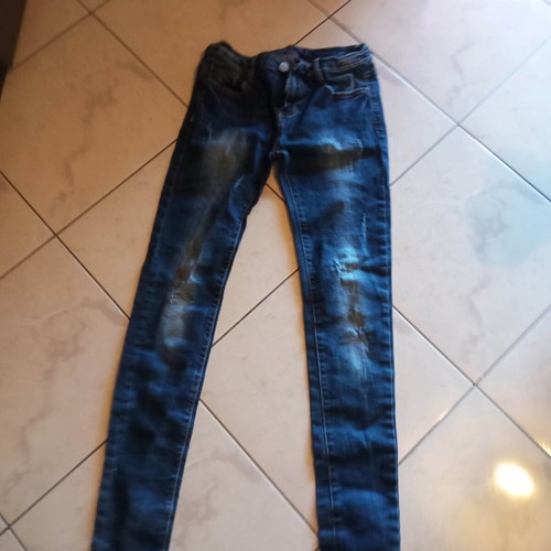 Miss Curry elastic jeans used, blue, size XXXS
