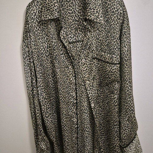 Satin leopard shirt Zara like new, size S