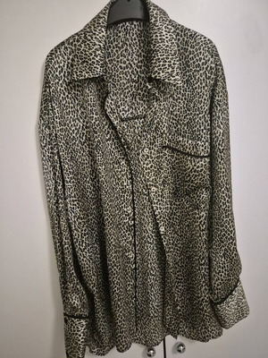 Satin leopard shirt Zara like new, size S