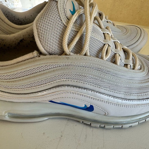 Nike Air Max 44.5 athletic shoes like new, white with blue