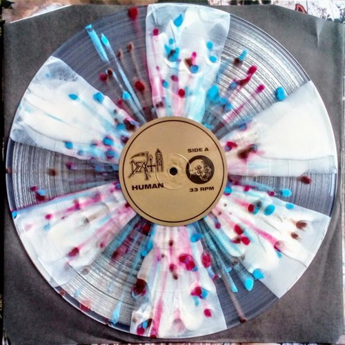 Death Human vinyl record new, limited edition, special pinwheel splatter