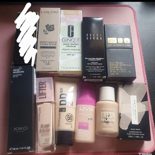 Foundation set like new with Lancome, Fenty Beauty, Nyx, Maybelline, Pat McGrath