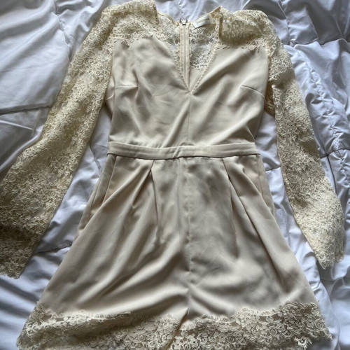 Zimmerman lace romper like new, beige, size XS