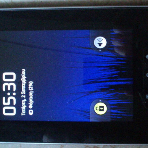 Tablet 7" vintage used with old Android, aluminum chassis