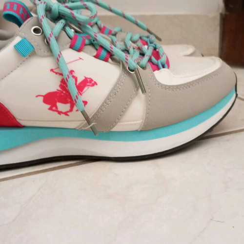 Beverly Hills Polo Club women's athletic shoes like new, size 39, blue and pink