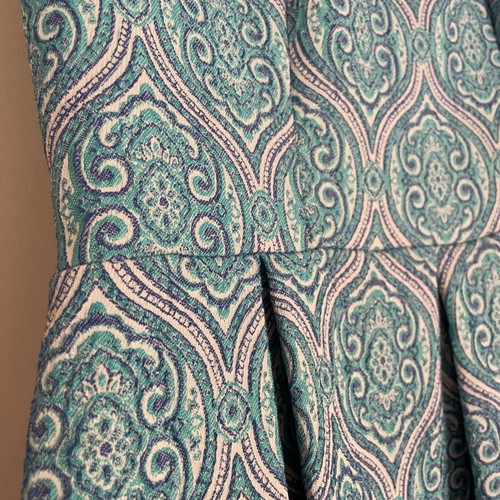 Regalinas mini dress with open back, turquoise, size M, like new
