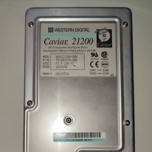 Western Digital Caviar 21200 1.2GB IDE used