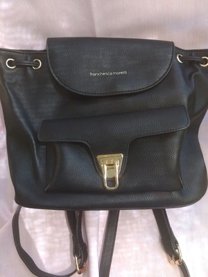 Franchesca Moretti black women's backpack like new