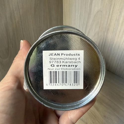 Decorative galvanized metal bucket with wooden handle