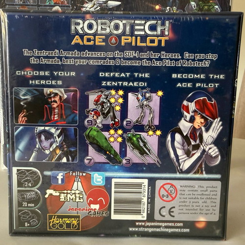Robotech: Ace Pilot (2018) board game new sealed, English edition
