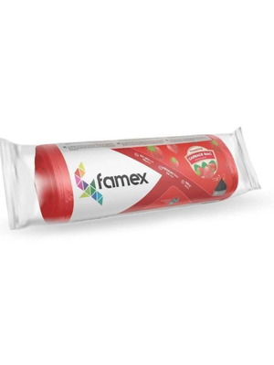 Σακούλες απορριμμάτων Famex αρωματικές, πακέτο 15, με κορδόνι, άρωμα φράουλα