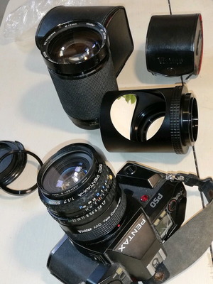 Pentax αναλογική φωτογραφική μηχανή μεταχειρισμένη με φακούς
