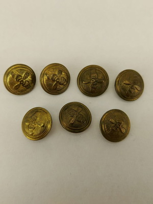 Old Pilot Uniform Buttons Used