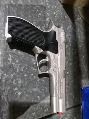 Gonher metal toy pistol used, Spanish