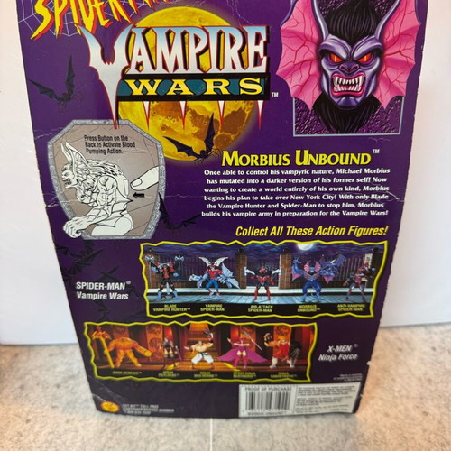 Marvel Toy Biz Morbius Unbound Spider-Man Vampire Wars figure new