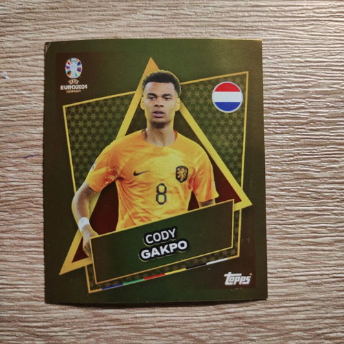 Euro 2024 gold Ned-sp sticker used