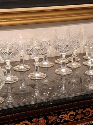 Bohemian Crystal Glass Set of 6 Types like new