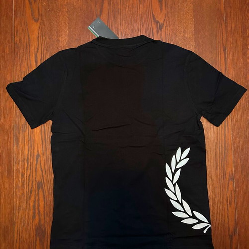 Fred Perry T-shirt new, size S, black and white