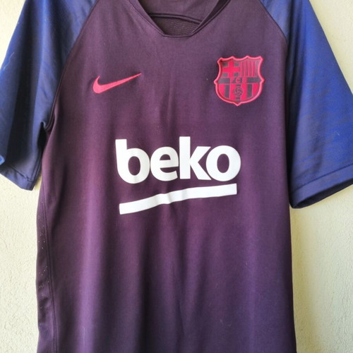 Nike FC Barcelona training shirt 2019/2020, dark purple with pink details