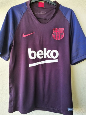 Nike FC Barcelona training shirt 2019/2020, dark purple with pink details