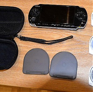 Sony Playstation Portable PSP Console Black 3004 και 5 παιχνίδια