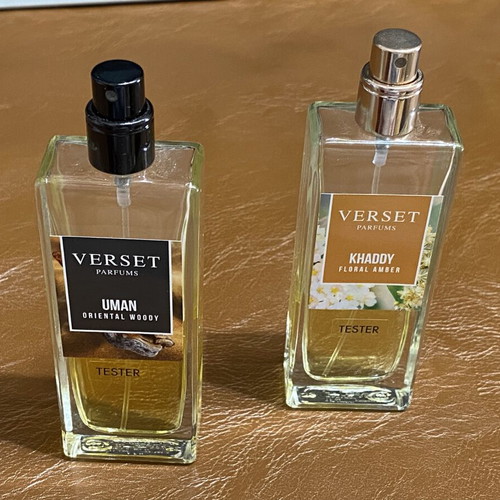 Verset Parfums Uman and Khaddy tester set, like new, 50 ml