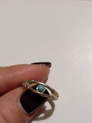 silver ring 925 with turquoise stone