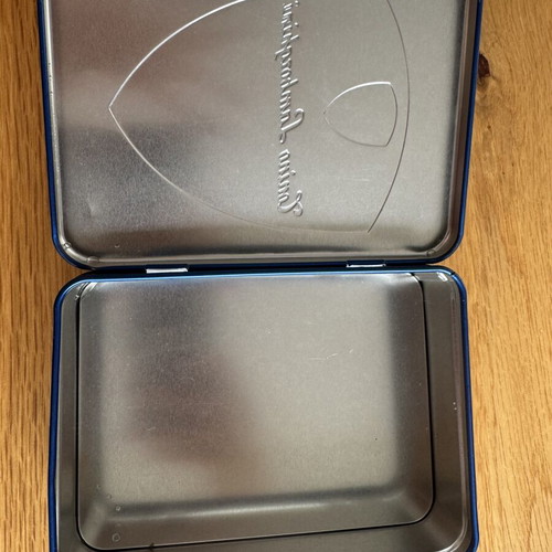 Metal presentation tin for Tonino Lamborghini Forza Eau de Toilette 100 ml used