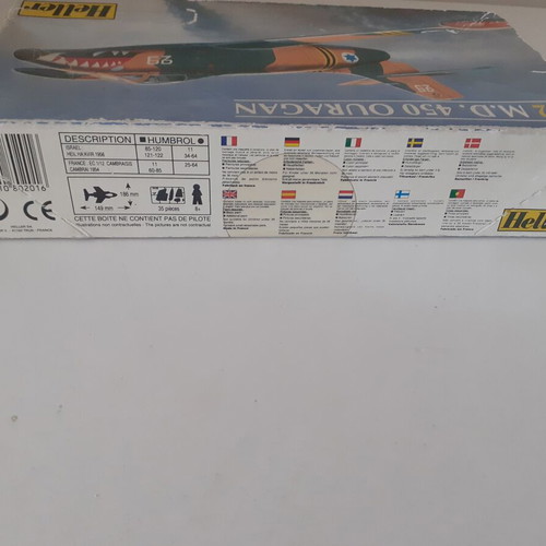 1.72 M.D. 450 Ouragan model kit Heller new