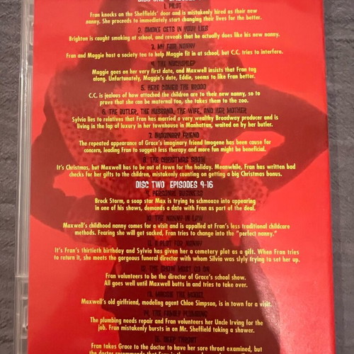 The Nanny Season 1 DVD used, no Greek subtitles