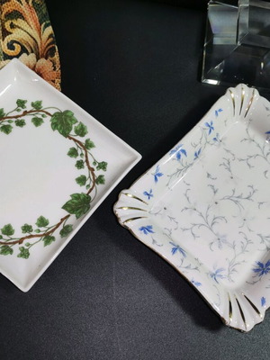 Decorative porcelain dishes like new, set of 2
