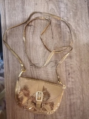 Τσαντάκι βραδινό χιαστί σαν καινούργιο, μπεζ