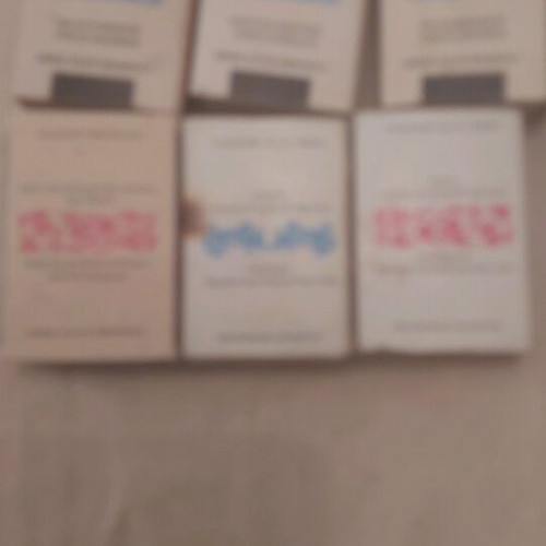 Greek State Monopoly Matchboxes used, set of 6 vintage