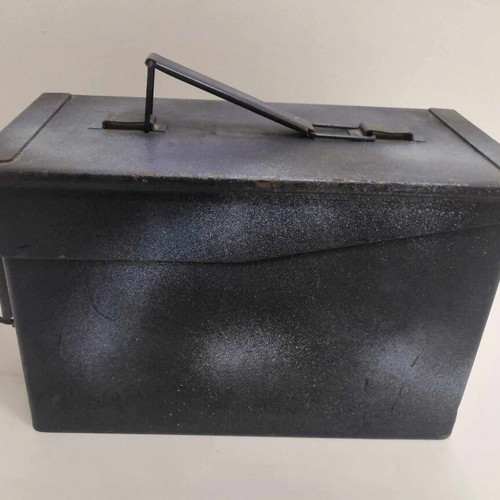 Multipurpose metal army box used